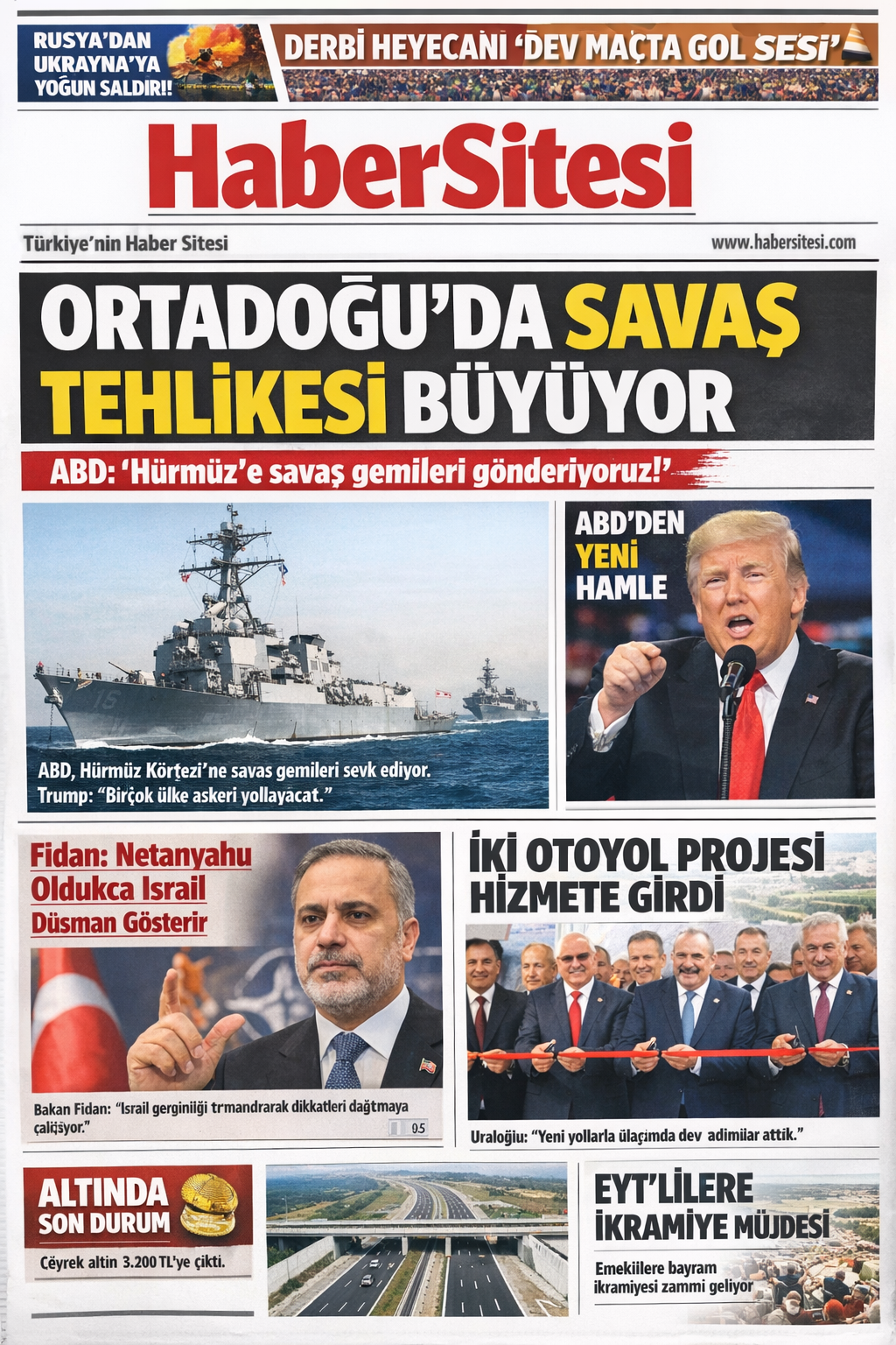 Gazete manşet