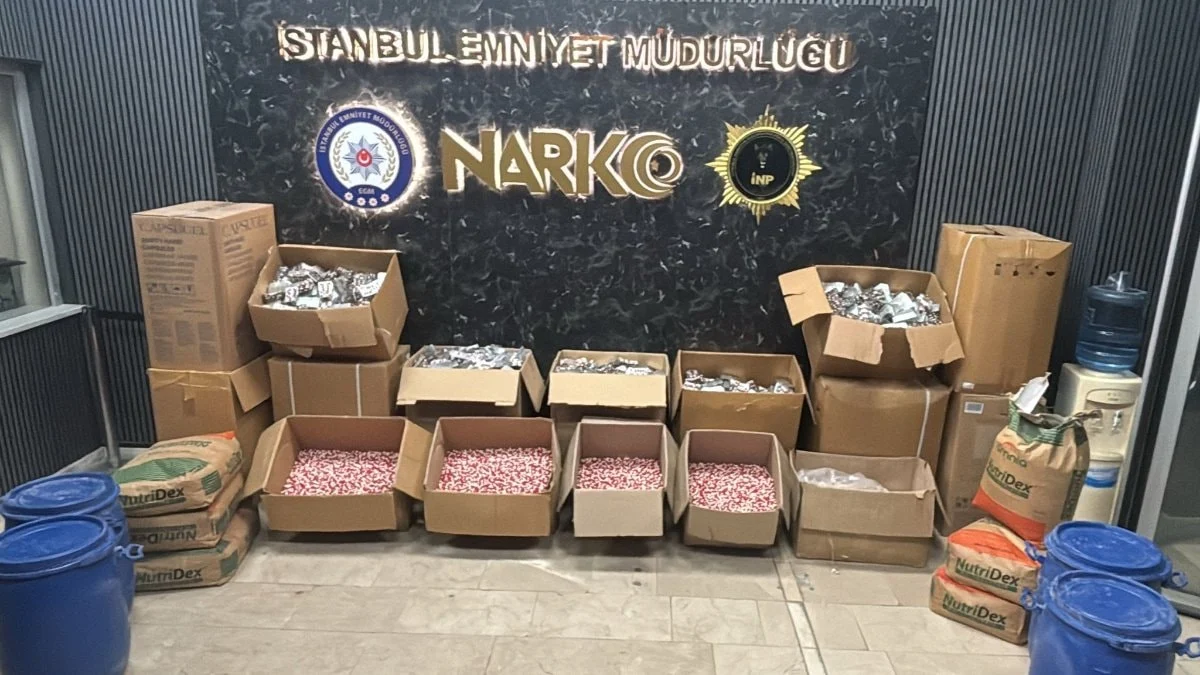 İstanbul’da uyuşturucu operasyonu: 200 milyon lira değerinde uyuşturucu hap ele geçirildi