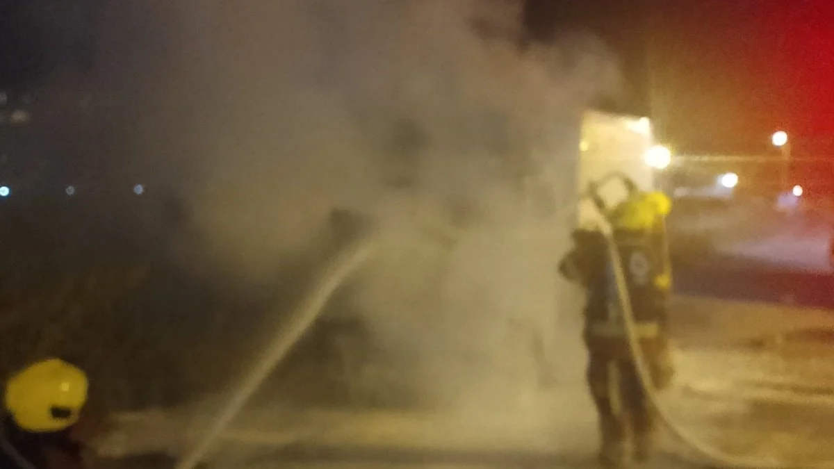 Balıkesir’de korkutan araç yangını