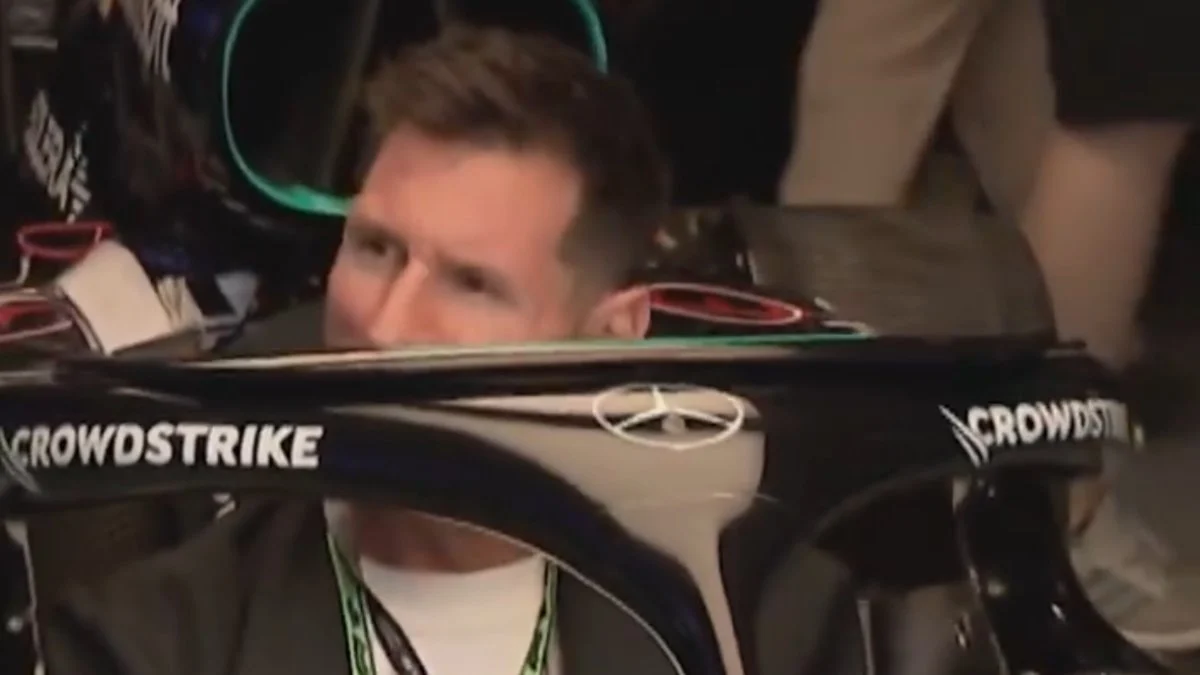 Lionel Messi, Formula 1 aracına bindi