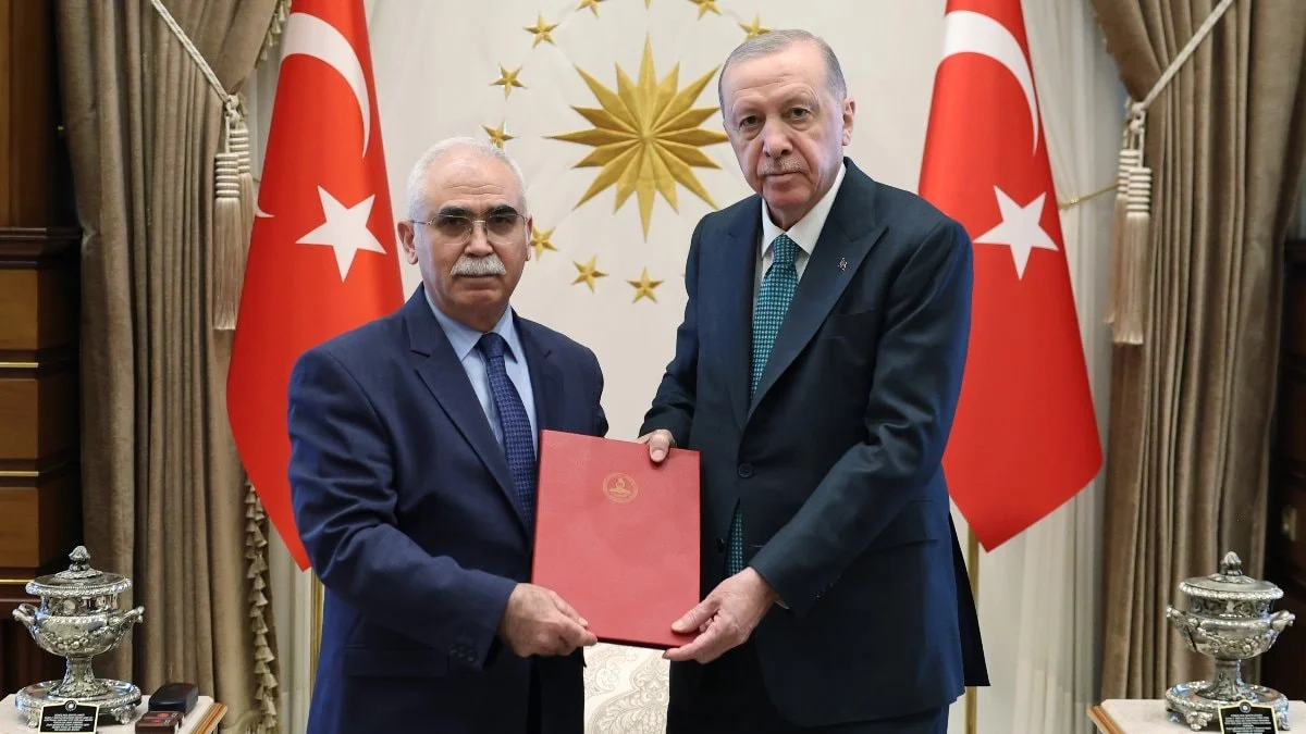 Cumhurbaşkanı Erdoğan, AYM Başkanı Özkaya'yı kabul etti